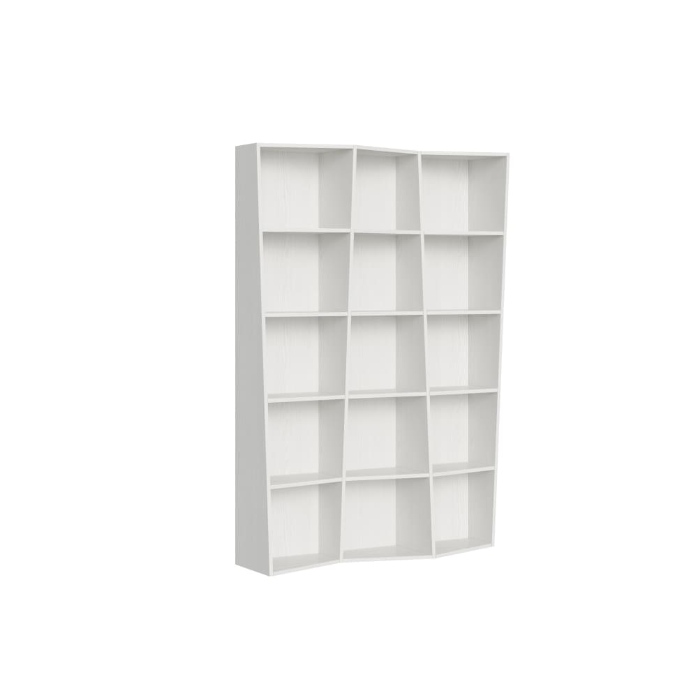 wohnli-moebel-suche-M24107915 Wohnli Möbelsuche - Modernes Bücherregal 3 Module Esche weiß