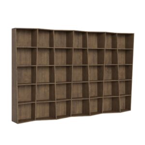 wohnli-moebel-suche-M24107925 Wohnli Möbelsuche - Modernes Bücherregal Trek 7 Module Nussbaum