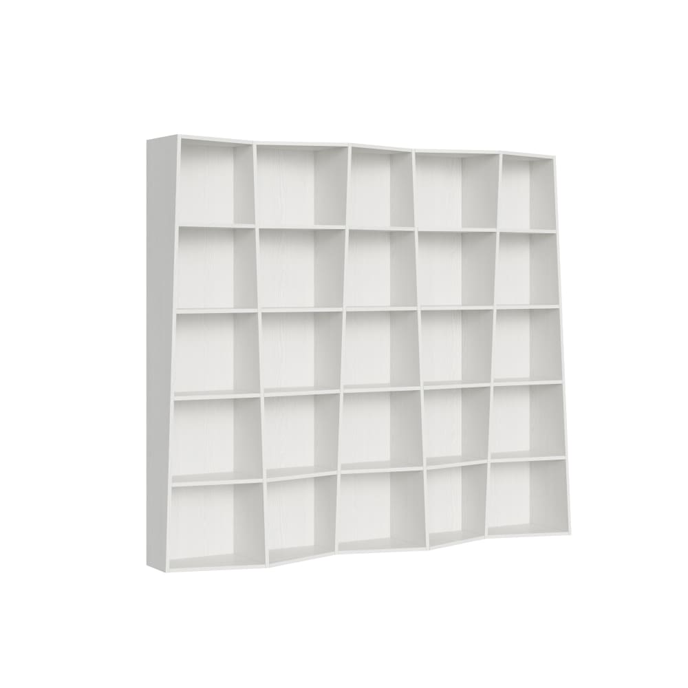 wohnli-moebel-suche-M24107950 Wohnli Möbelsuche - Modernes Bücherregal 5 Module Esche weiß