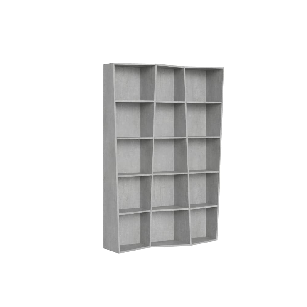 wohnli-moebel-suche-M24107959 Wohnli Möbelsuche - Modernes Bücherregal 3 Module Zement