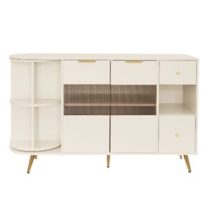 wohnli-moebel-suche-M24110374 Wohnli Möbelsuche - Rattan-Sideboard im Retro-Stil mit Doppelschubladen