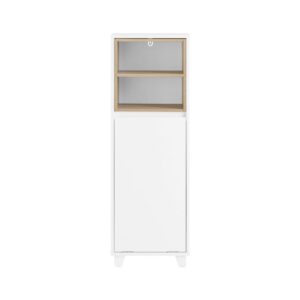 wohnli-moebel-suche-M24110444 Wohnli Möbelsuche - Wäscheschrank mit Wäschesack Badezimmerschrank aus MDF(E1) Weiß
