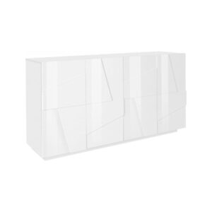 wohnli-moebel-suche-M24110472 Wohnli Möbelsuche - Sideboard in Holzoptik Hochglanz weiß 162x44h86 cm