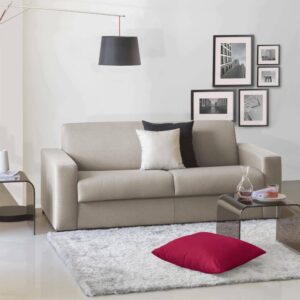 wohnli-moebel-suche-M24110517-1 Schlafsofa 3 Plätze in taubengrauem Stoff 200x95h90 cm 200x90x95cm Holz Grau Talamo Italia Sofas und Sessel Sofas Modulare Sofas