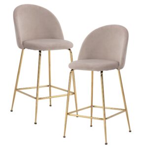 wohnli-moebel-suche-M24110874 Wohnli Möbelsuche - 2er Set Barhocker aus Samt
