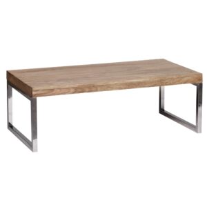 wohnli-moebel-suche-M24110949 Wohnli Möbelsuche - Couchtisch mit Chrombeinen aus Akazienholz