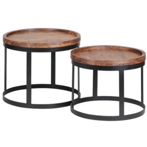 wohnli-moebel-suche-M24110964 Wohnli Möbelsuche - 2er Set Satztische aus Sheeshamholz
