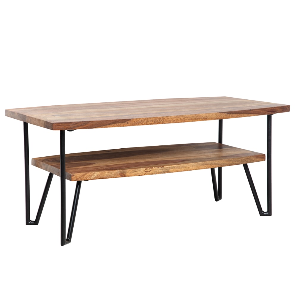 wohnli-moebel-suche-M24111006 Wohnli Möbelsuche - Couchtisch mit Ablage aus Sheesham Massivholz Braun