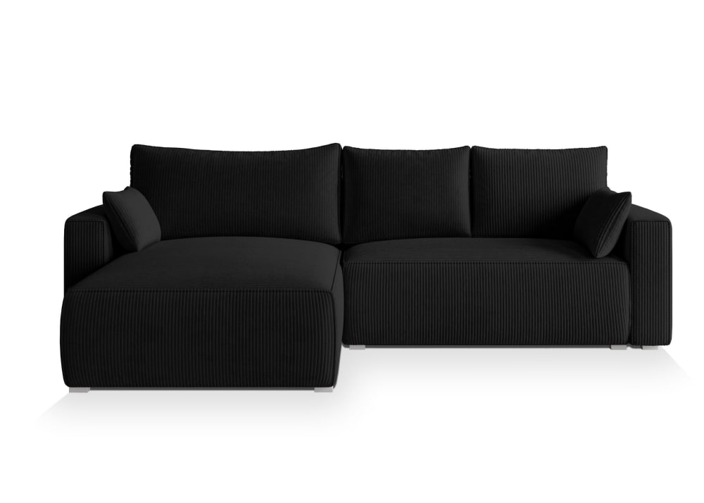 Wohnli Möbelsuche - Ecksofa mit Schlaffunktion aus Kordstoff