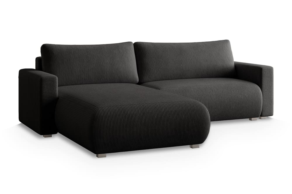 Wohnli Möbelsuche - Ecksofa mit Schlaffunktion aus Kordstoff