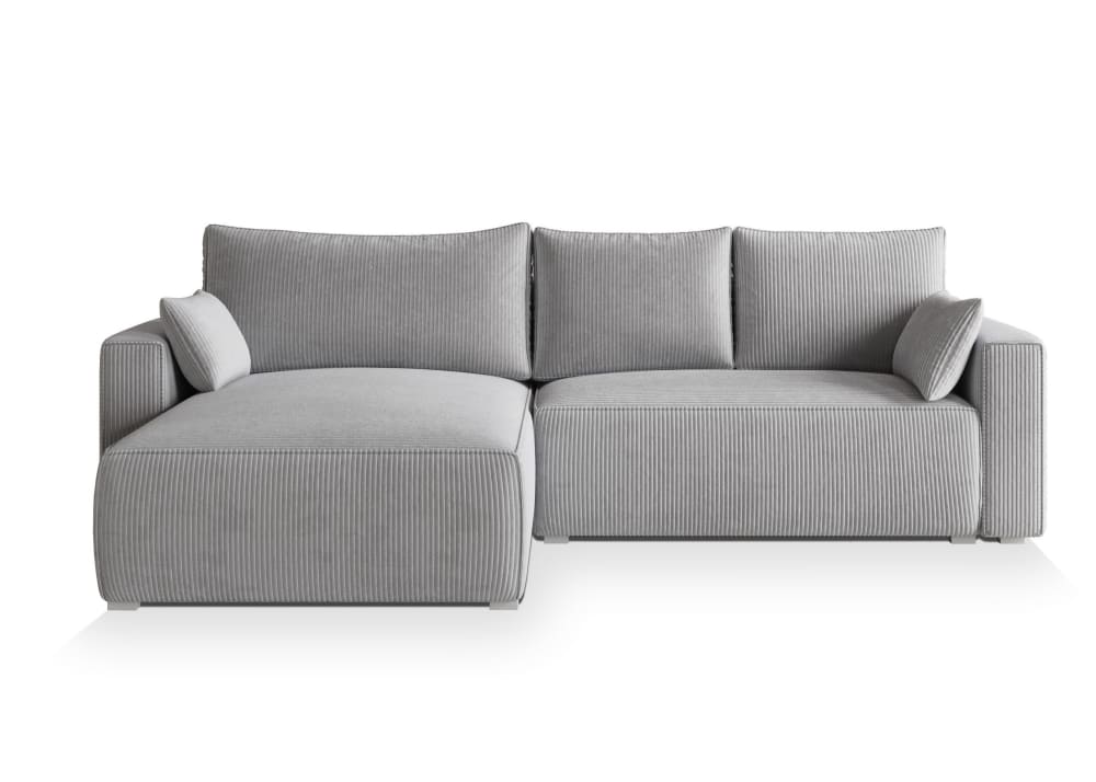 Wohnli Möbelsuche - Ecksofa mit Schlaffunktion aus Kordstoff