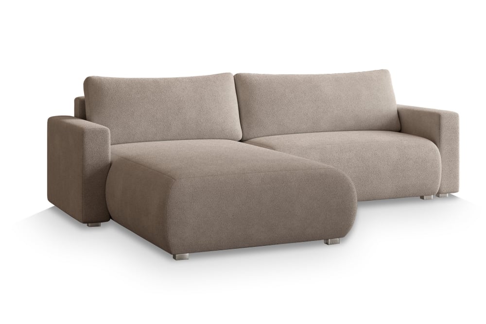 wohnli-moebel-suche-M24111384 Wohnli Möbelsuche - Ecksofa mit Schlaffunktion aus Bouclé-Stoff