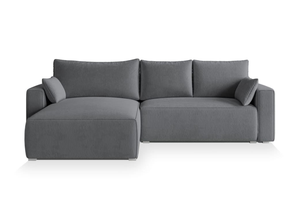 Wohnli Möbelsuche - Ecksofa mit Schlaffunktion aus Kordstoff