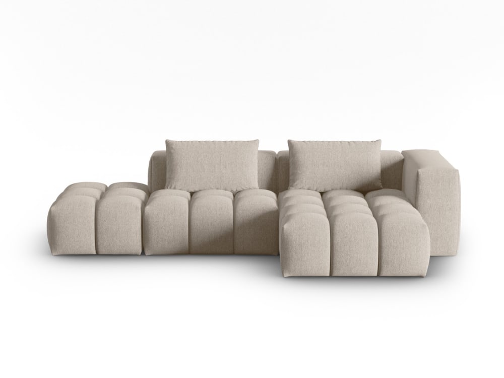 wohnli-moebel-suche-M24111863 Wohnli Möbelsuche - 4-Sitzer modulares Ecksofa rechts aus strukturiertem Stoff