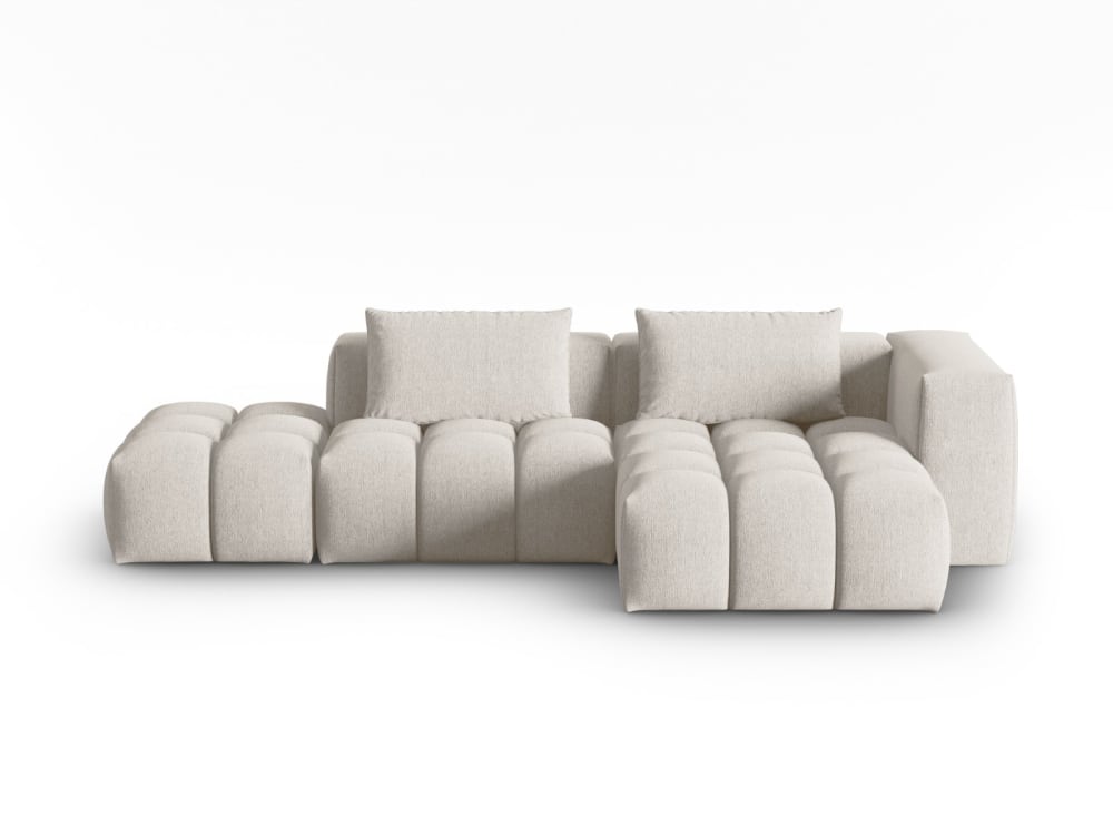 wohnli-moebel-suche-M24111903 Wohnli Möbelsuche - 4-Sitzer modulares Ecksofa rechts aus strukturiertem Stoff