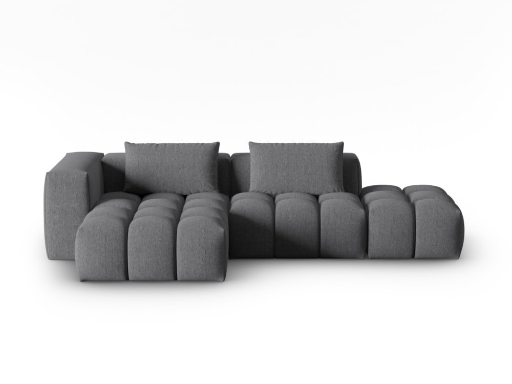 Wohnli Möbelsuche - 4-Sitzer modulares Ecksofa links aus strukturiertem Stoff