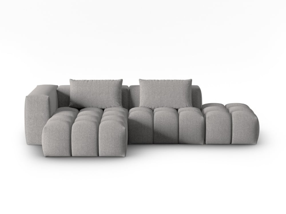 Wohnli Möbelsuche - 4-Sitzer modulares Ecksofa links aus strukturiertem Stoff