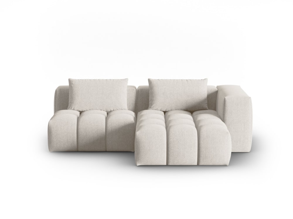 Wohnli Möbelsuche - 3-Sitzer modulares Ecksofa rechts aus strukturiertem Stoff