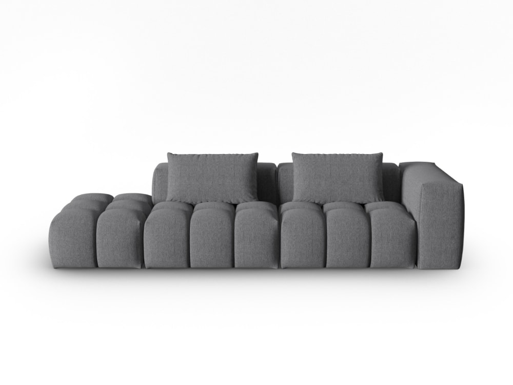 Wohnli Möbelsuche - 3-Sitzer modulares Sofa links aus strukturiertem Stoff
