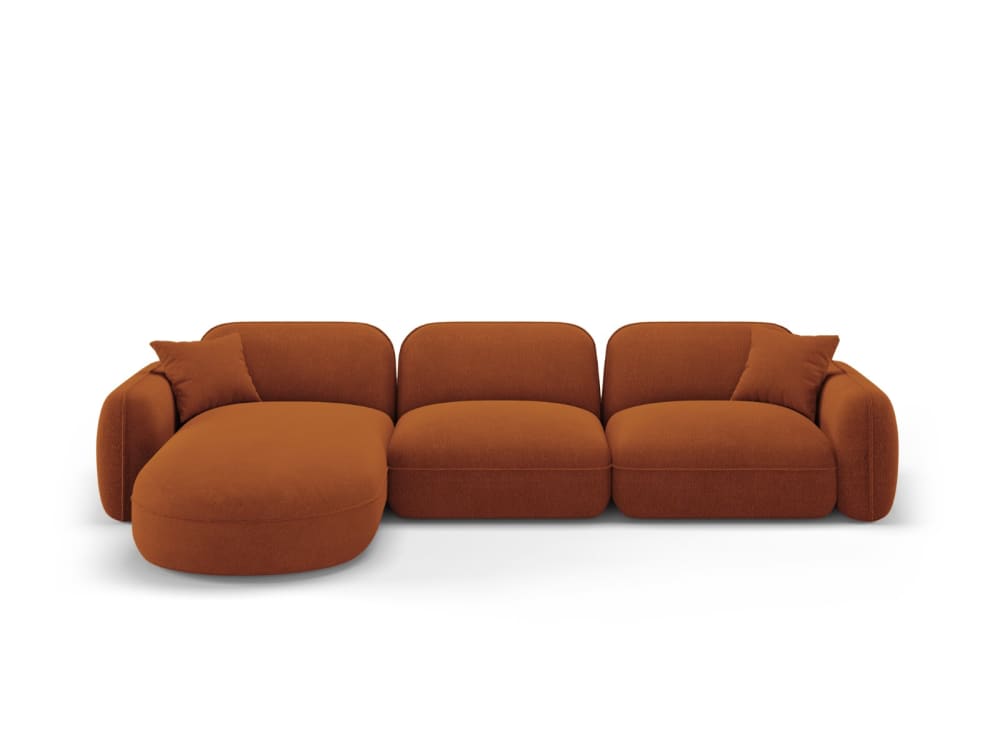 Wohnli Möbelsuche - 4-Sitzer modulares Ecksofa links aus Samt