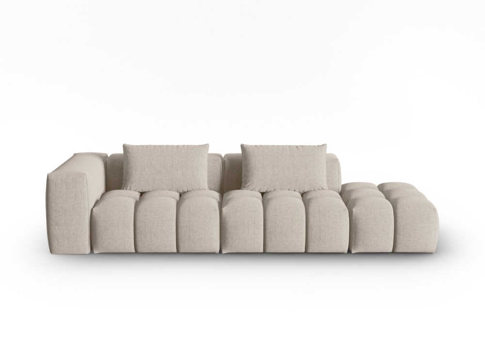 wohnli-moebel-suche-M24112258 Wohnli Möbelsuche - 3-Sitzer modulares Sofa rechts aus strukturiertem Stoff