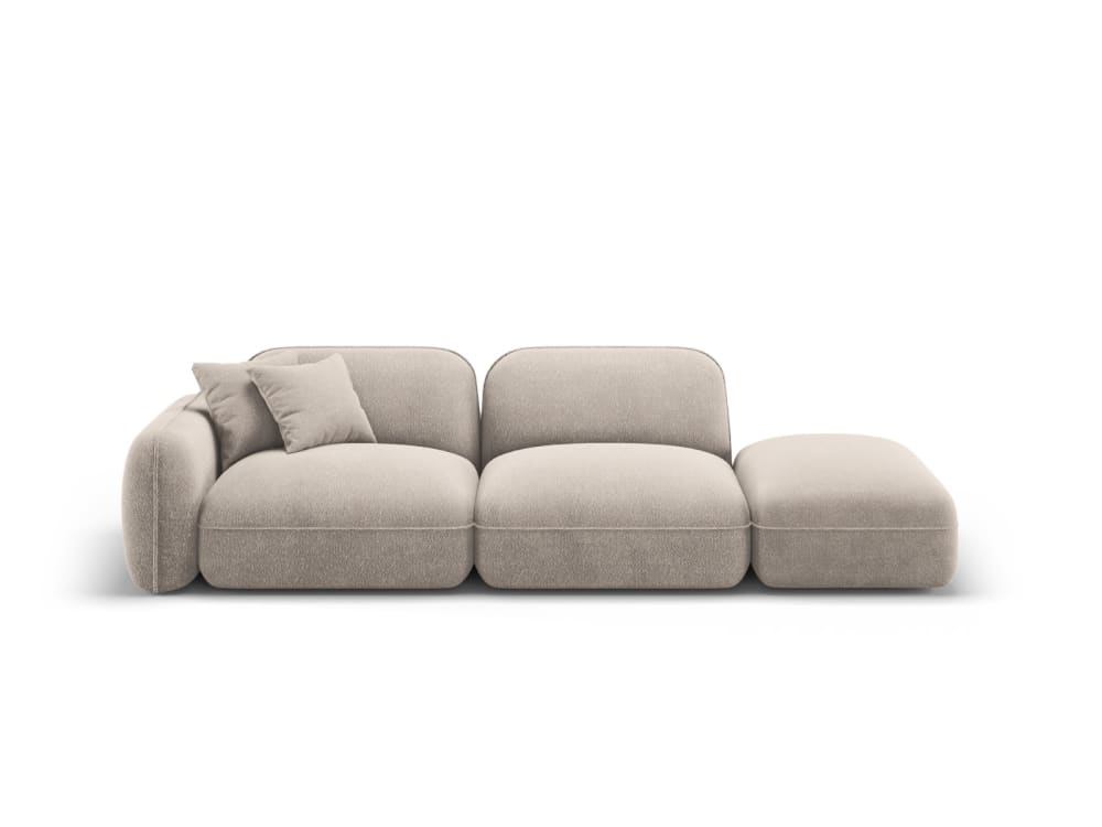Wohnli Möbelsuche - 3-Sitzer modulares Sofa rechts aus Samt