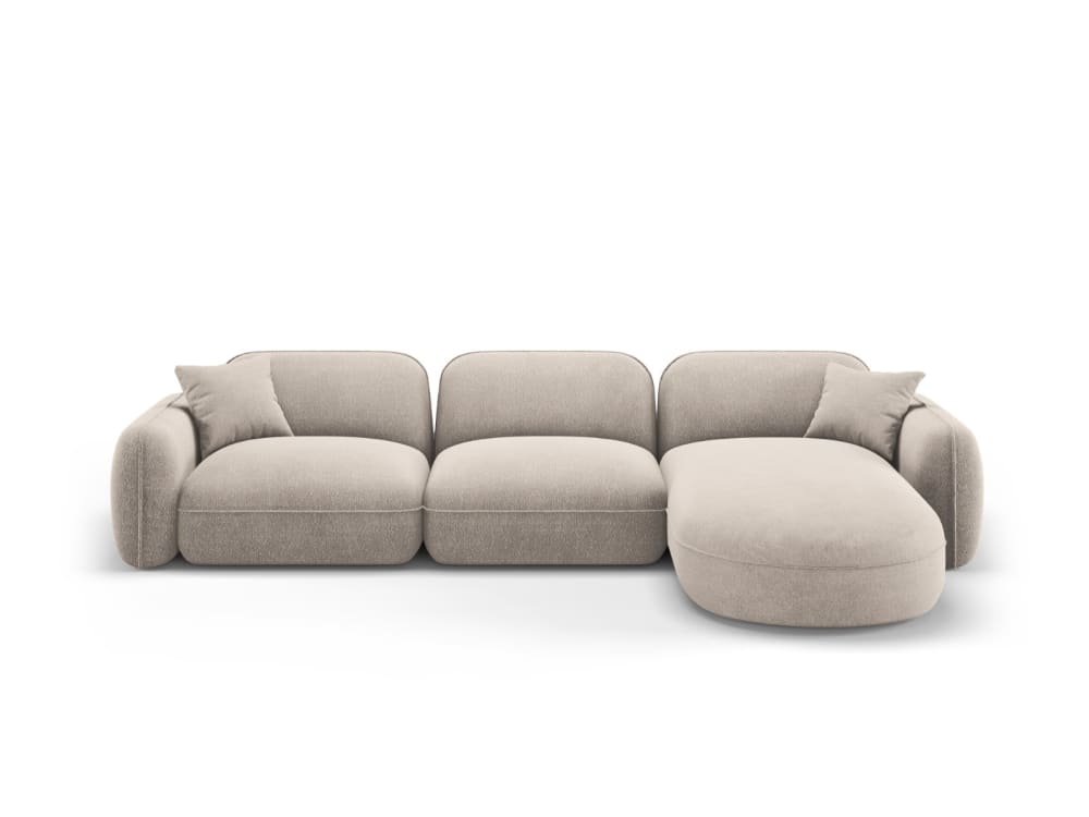 Wohnli Möbelsuche - 4-Sitzer modulares Ecksofa rechts aus Samt