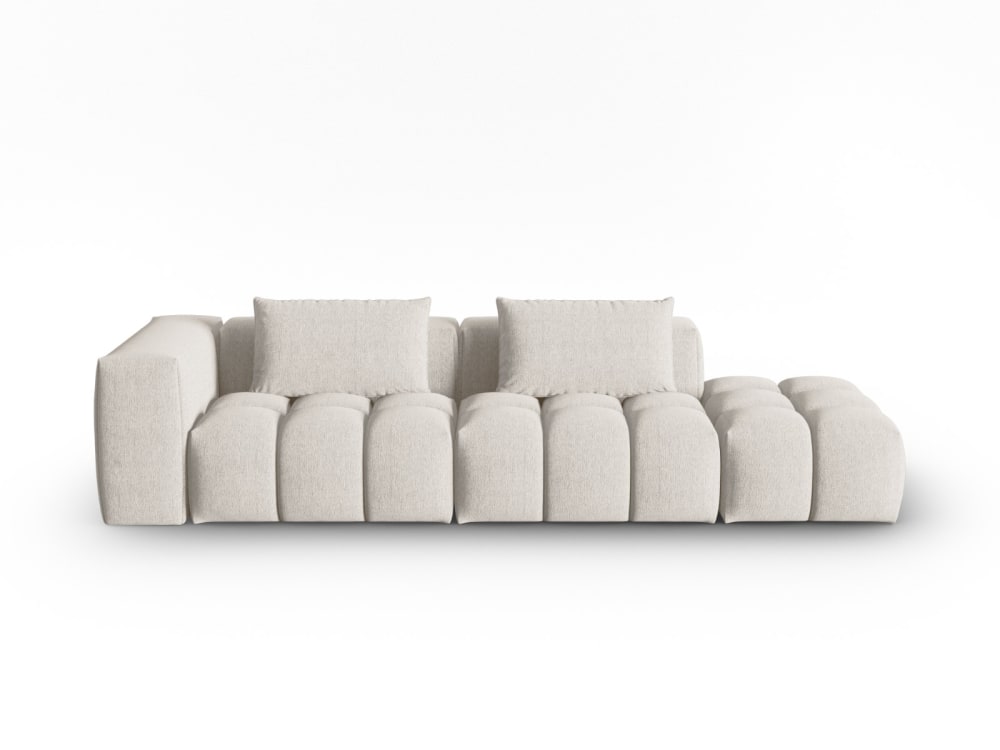 wohnli-moebel-suche-M24112318 Wohnli Möbelsuche - 3-Sitzer modulares Sofa rechts aus strukturiertem Stoff