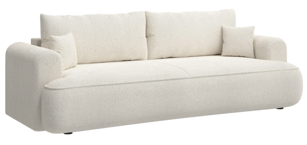 Wohnli Möbelsuche - 3-Sitzer Schlafsofa mit Bettkasten und Chenille-Bezug