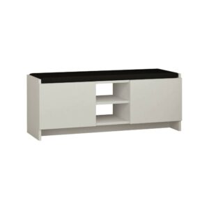 Wohnli Möbelsuche - Schuhschrank in Holzoptik weiß 110x37h43 cm