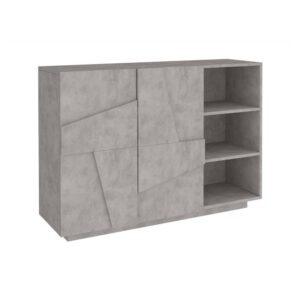 Wohnli Möbelsuche - Sideboard in Holzoptik Zement 121x38h86 cm