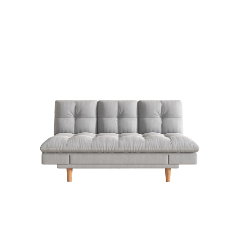 wohnli-moebel-suche-M24115906 Wohnli Möbelsuche - Sofa-Bett und modularer 3-Sitzer aus hellgrauem Stoff