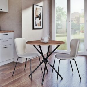 80x75x80cm Spanplatte Braun Urban Meuble Möbel Esszimmermöbel Esstische