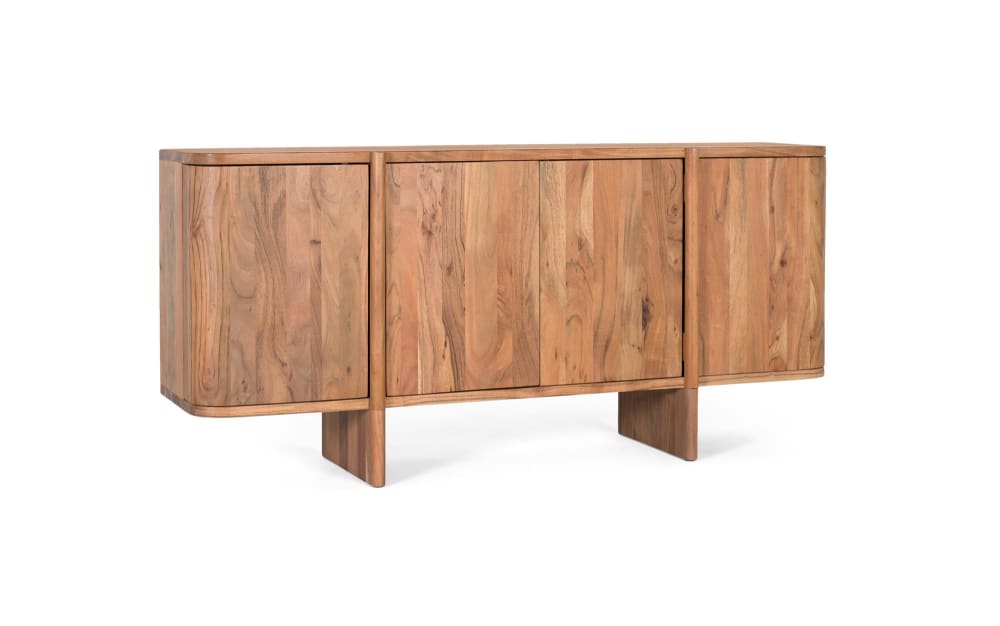 wohnli-moebel-suche-M24117798-1 Handgefertigtes Sideboard aus Akazienholz 170 cm 170x79x40cm Holz Braun GINER Y COLOMER Möbel Esszimmermöbel Sideboards, Highboards & niedrige Anrichten