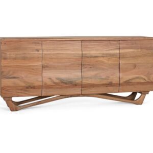 Handgefertigtes Sideboard aus Akazienholz 170 cm 170x76x40cm Holz Braun GINER Y COLOMER Möbel Esszimmermöbel Sideboards, Highboards & niedrige Anrichten