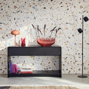 120x70x40cm Spanplatte Schwarz sweeek Möbel Wohnzimmermöbel Konsolentische