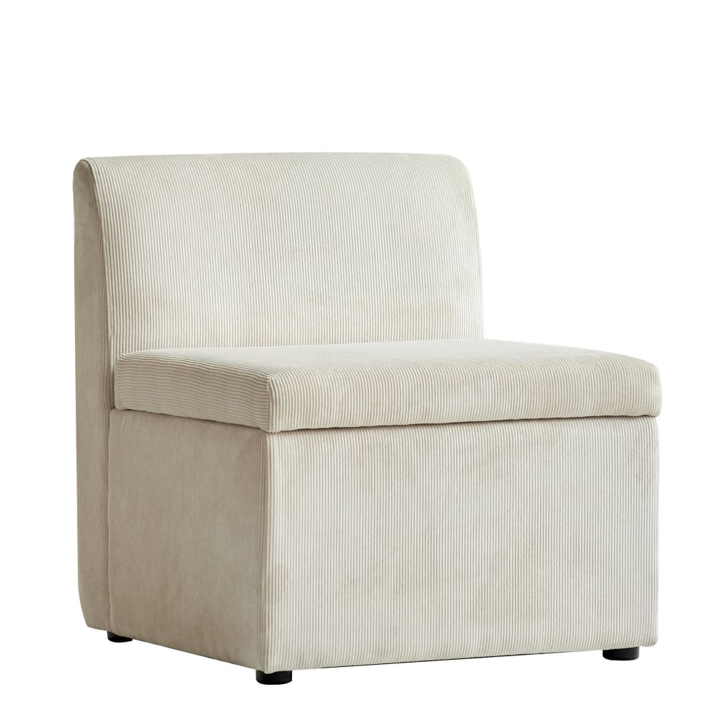 Wohnli Möbelsuche - Modulares Sofa (1-Sitzer) aus Cordsamt Beige