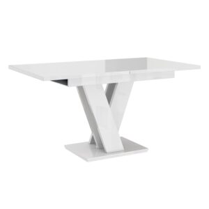 wohnli-moebel-suche-M24119308 Wohnli Möbelsuche - Xandriel - table à manger extensible - blanc - 4 à 6 personnes