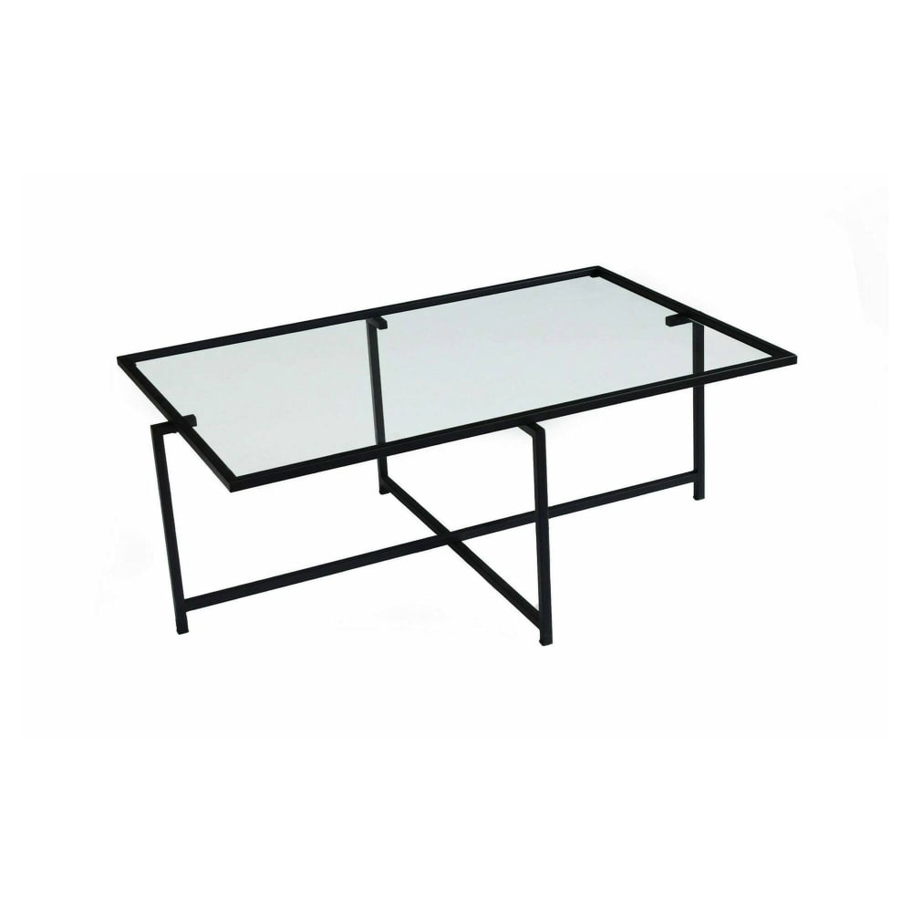 wohnli-moebel-suche-M24119379 Wohnli Möbelsuche - Wohnzimmertisch aus schwarzem Metall 94x64x35h cm