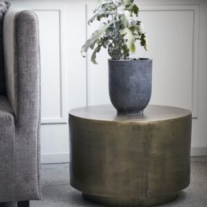 50x35x50cm Aluminium Gold house doctor Möbel Wohnzimmermöbel Couchtische