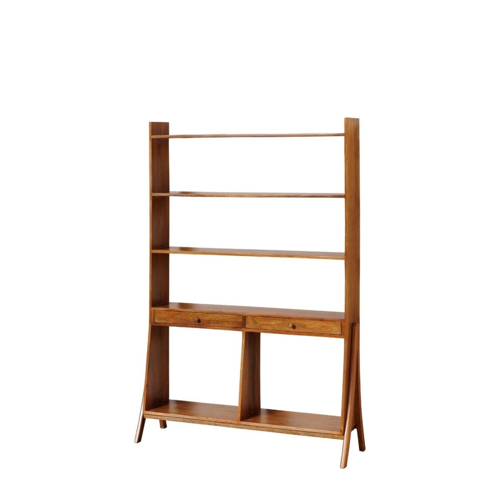 wohnli-moebel-suche-M24119711 Wohnli Möbelsuche - 5-stöckiges Regal mit 2 Schubladen aus Holz