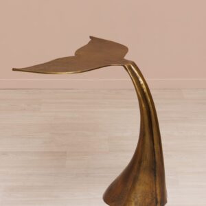 wohnli-moebel-suche-M24120099-1 Aluminium Beistelltisch mit Messingfinish 65x59x38cm Aluminium Gold Chehoma Möbel Wohnzimmermöbel Beistelltische