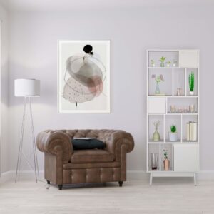 Bücherregal mit 5 Regalen und 13 Fächern aus weißem Spanplatten 70x187x30cm Spanplatte Weiß Mobili Rebecca Möbel Wohnzimmermöbel Bücherregale