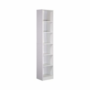 wohnli-moebel-suche-M24122378 Wohnli Möbelsuche - Bücherregal mit 6 Regalen aus weißem Spanplatten