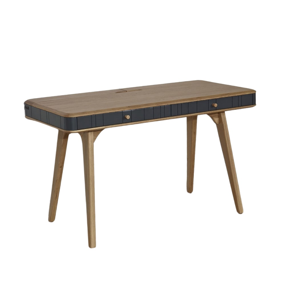 wohnli-moebel-suche-M24123379 Wohnli Möbelsuche - Schreibtisch mit 2 Schubladen aus Eiche Gris anthracite