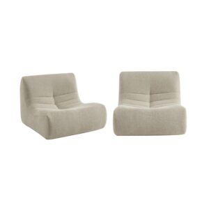wohnli-moebel-suche-M24124275 Wohnli Möbelsuche - 2er-Set Sessel mit strukturiertem Bouclé-Bezug beige 1-Sitzer