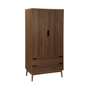 wohnli-moebel-suche-M24124289 Wohnli Möbelsuche - Kleiderschrank Vintage Nussbaumdekor 2 Türen