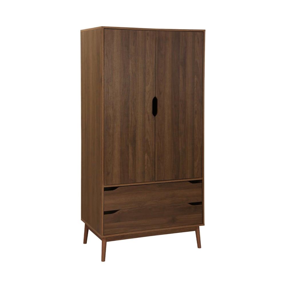 wohnli-moebel-suche-M24124289 Wohnli Möbelsuche - Kleiderschrank Vintage Nussbaumdekor 2 Türen