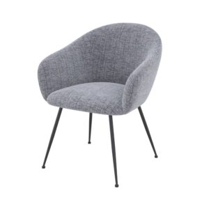 wohnli-moebel-suche-M24125543 Wohnli Möbelsuche - Sessel aus meliertem grauem Stoff mit schwarzen Metallbeinen