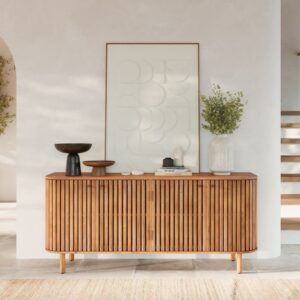 Buffet aus Akazienholz 160x67x45cm Holz Braun Rendez-Vous Déco Möbel Esszimmermöbel Sideboards, Highboards & niedrige Anrichten